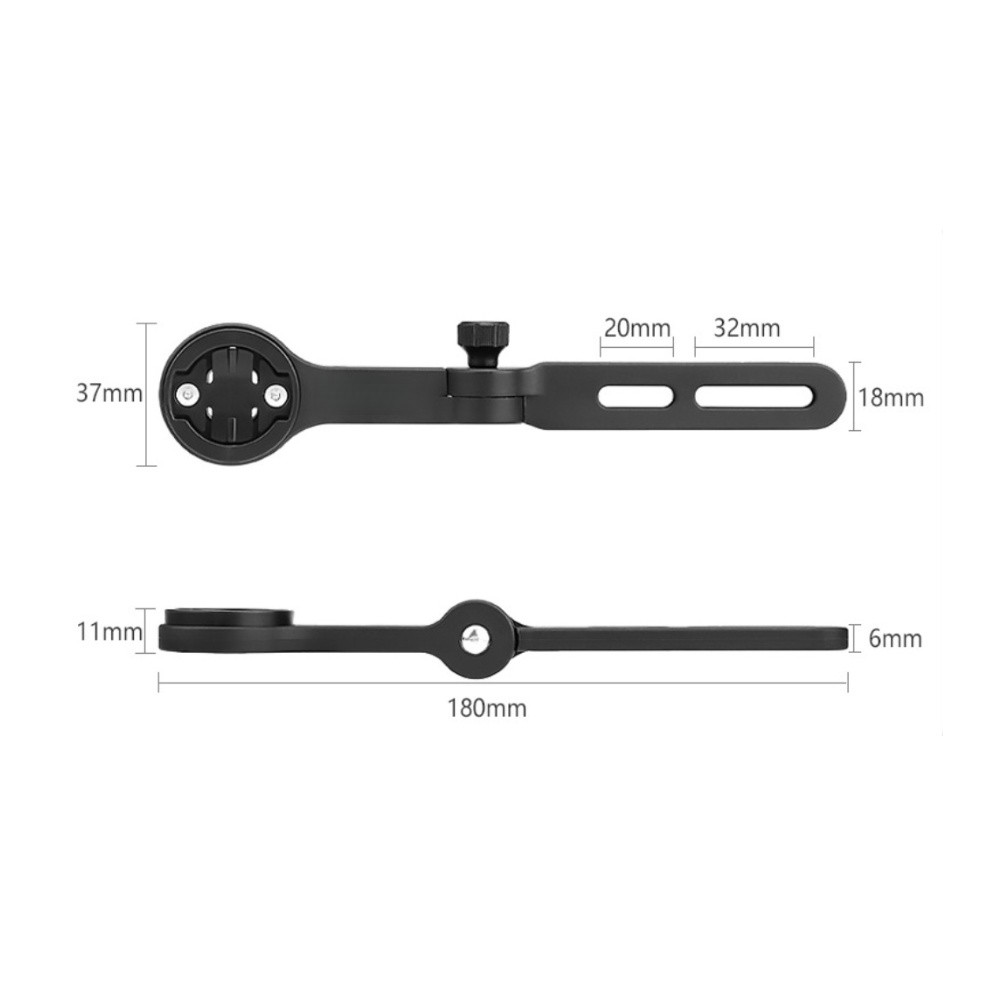Lightweight Aluminum Handlebar Extension Bracket for Speedometer Camera Mount