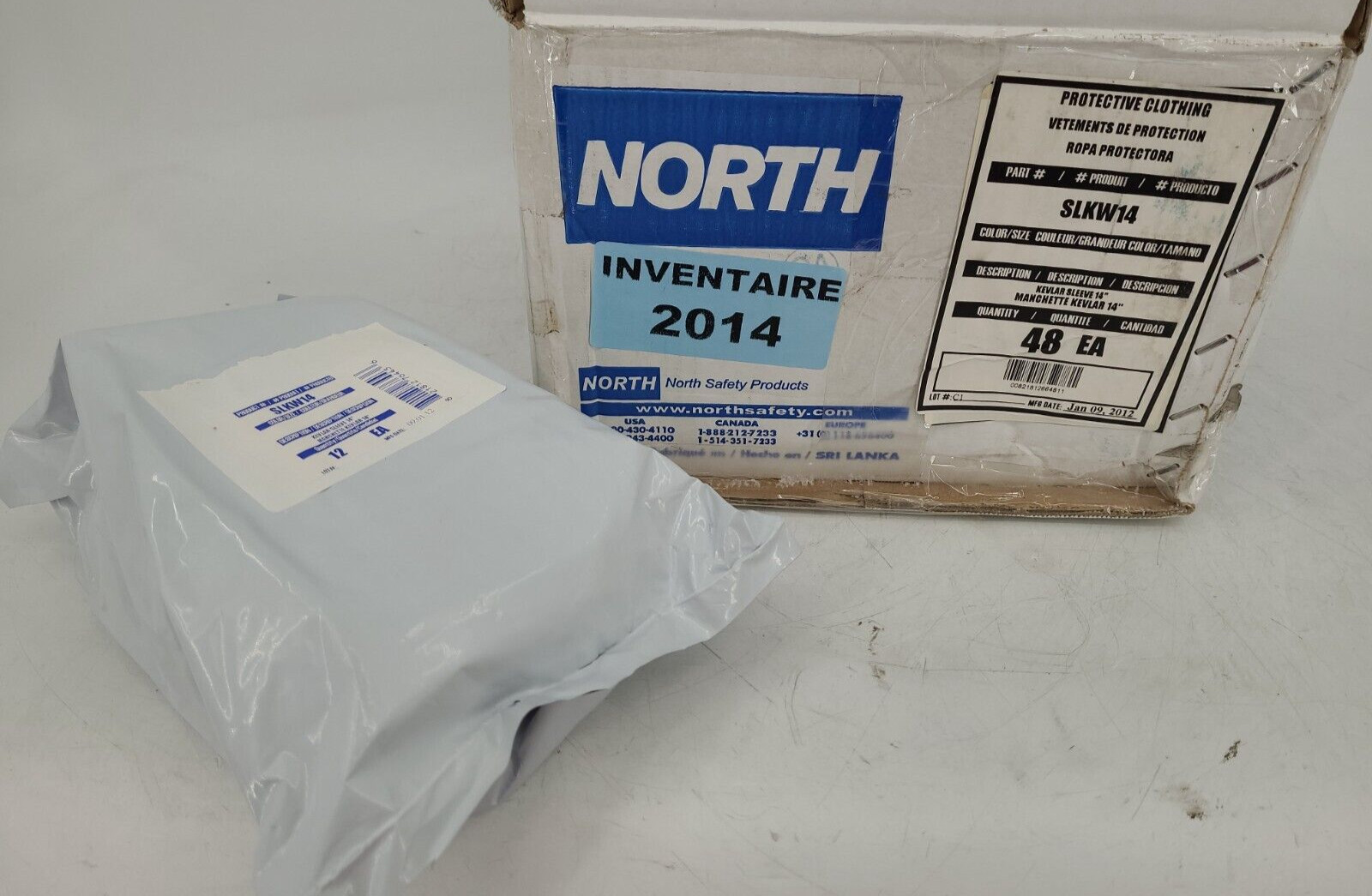 Lot of 48 North SLKW14 14" Protective Sleeves, Made With Kevlar OPEN BOX EB-9759