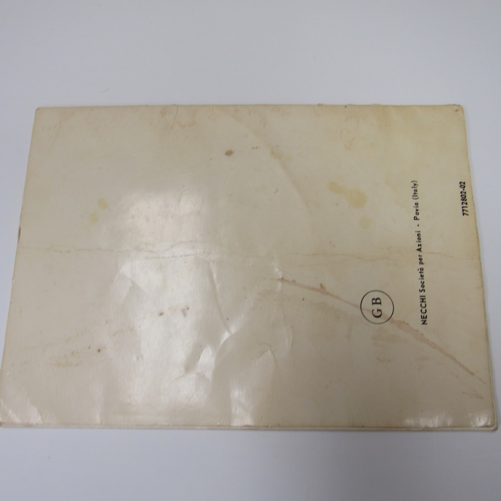 NECCHI 544 INSTRUCTION BOOK