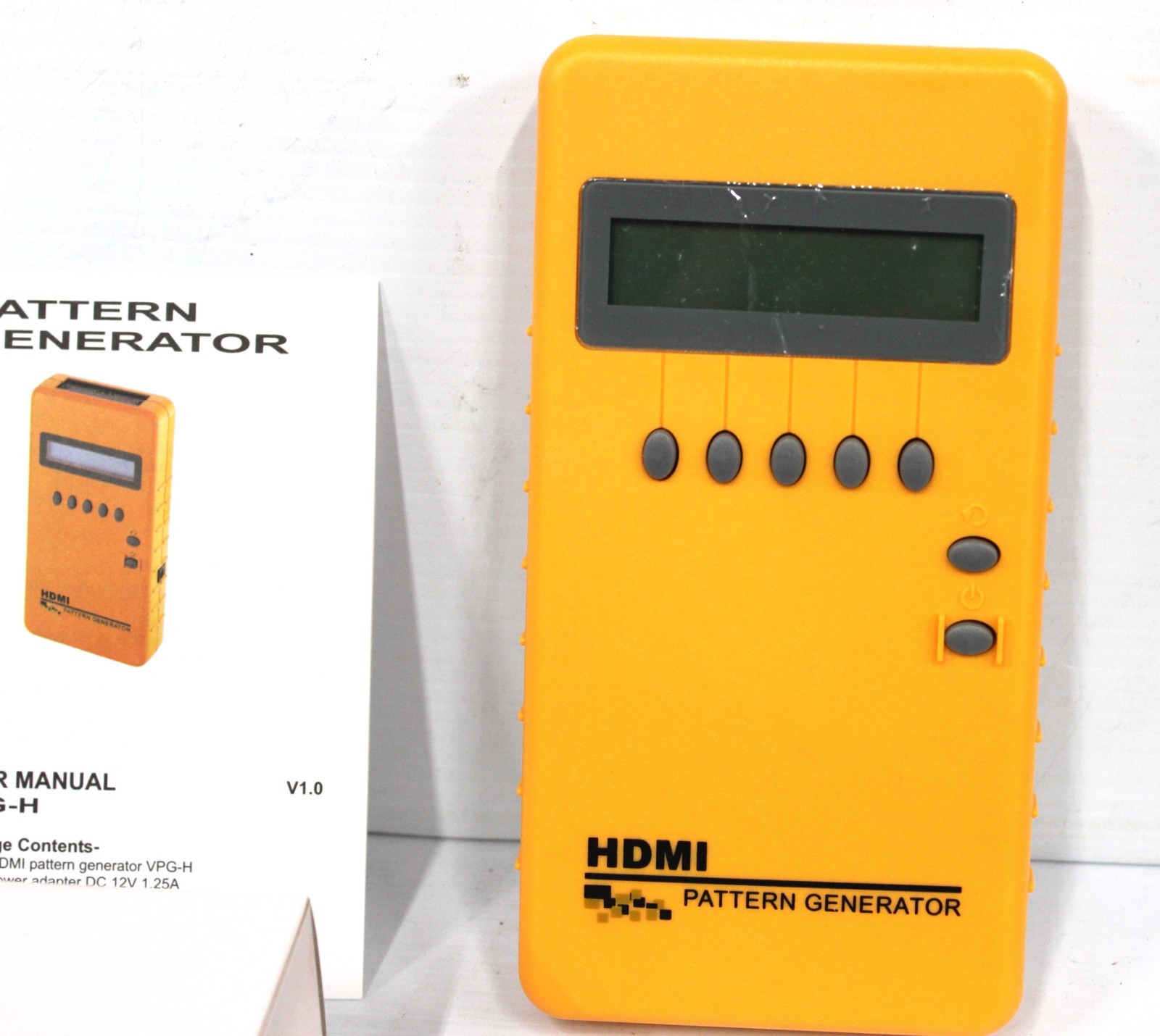 HDMI Video Pattern Generator MODEL VPG-H with manual and AC Adaptor.