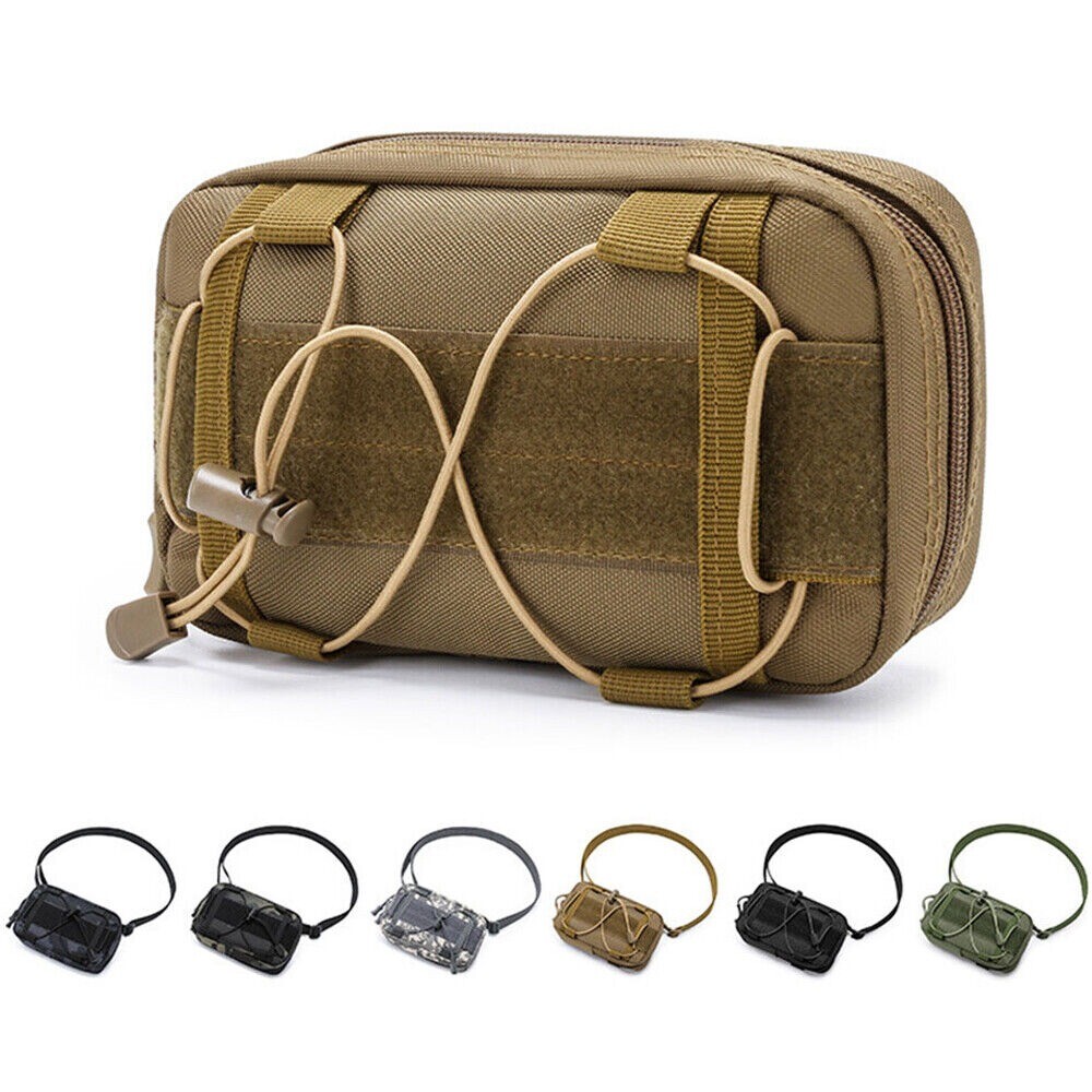 Tactical Molle Compact Pouch Bag Water-Resistant Utility Gadget Gear Waist Bags