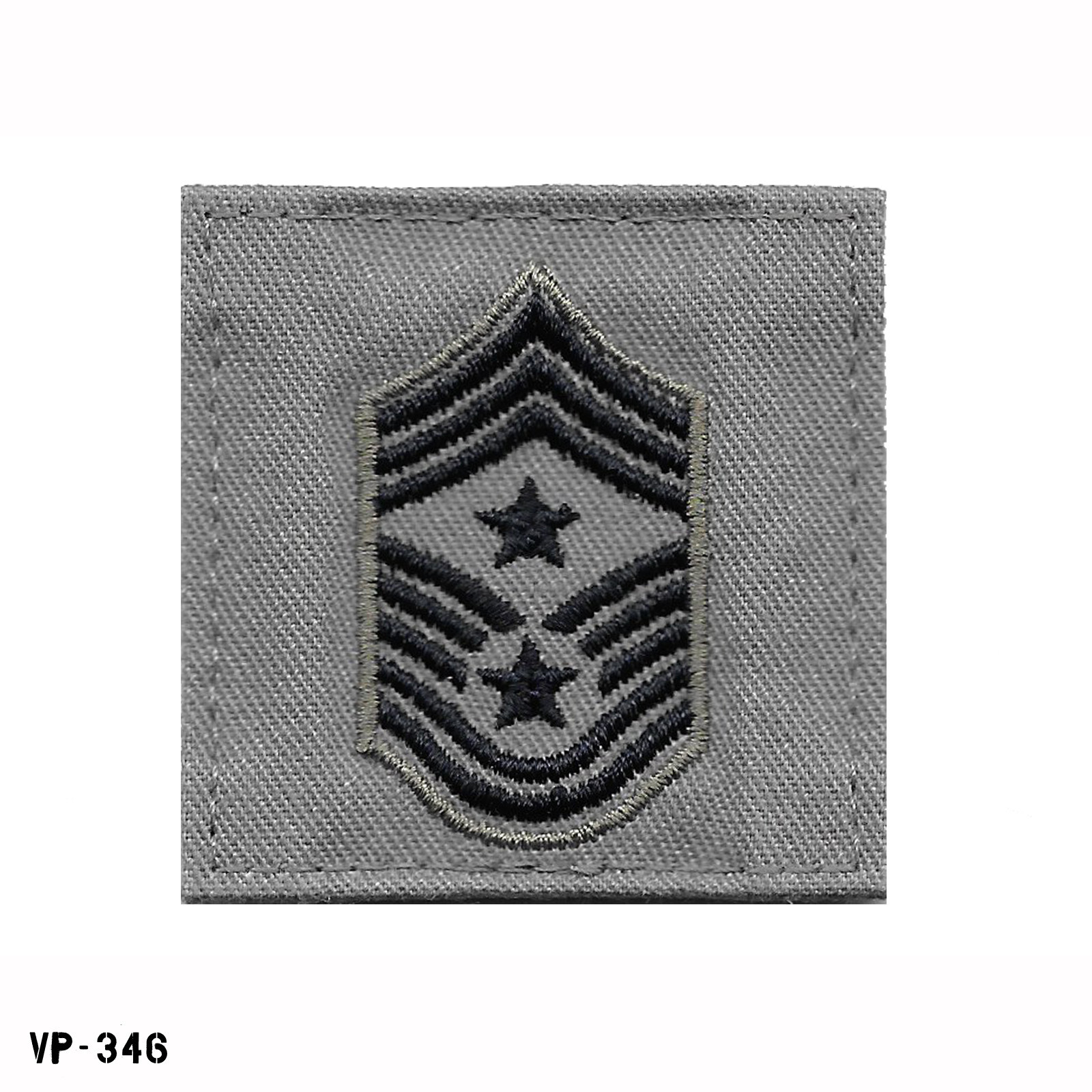 Air Force Embroidered Rank ~ E9 Command Chief Master Sergeant ABU Hook Back NEW