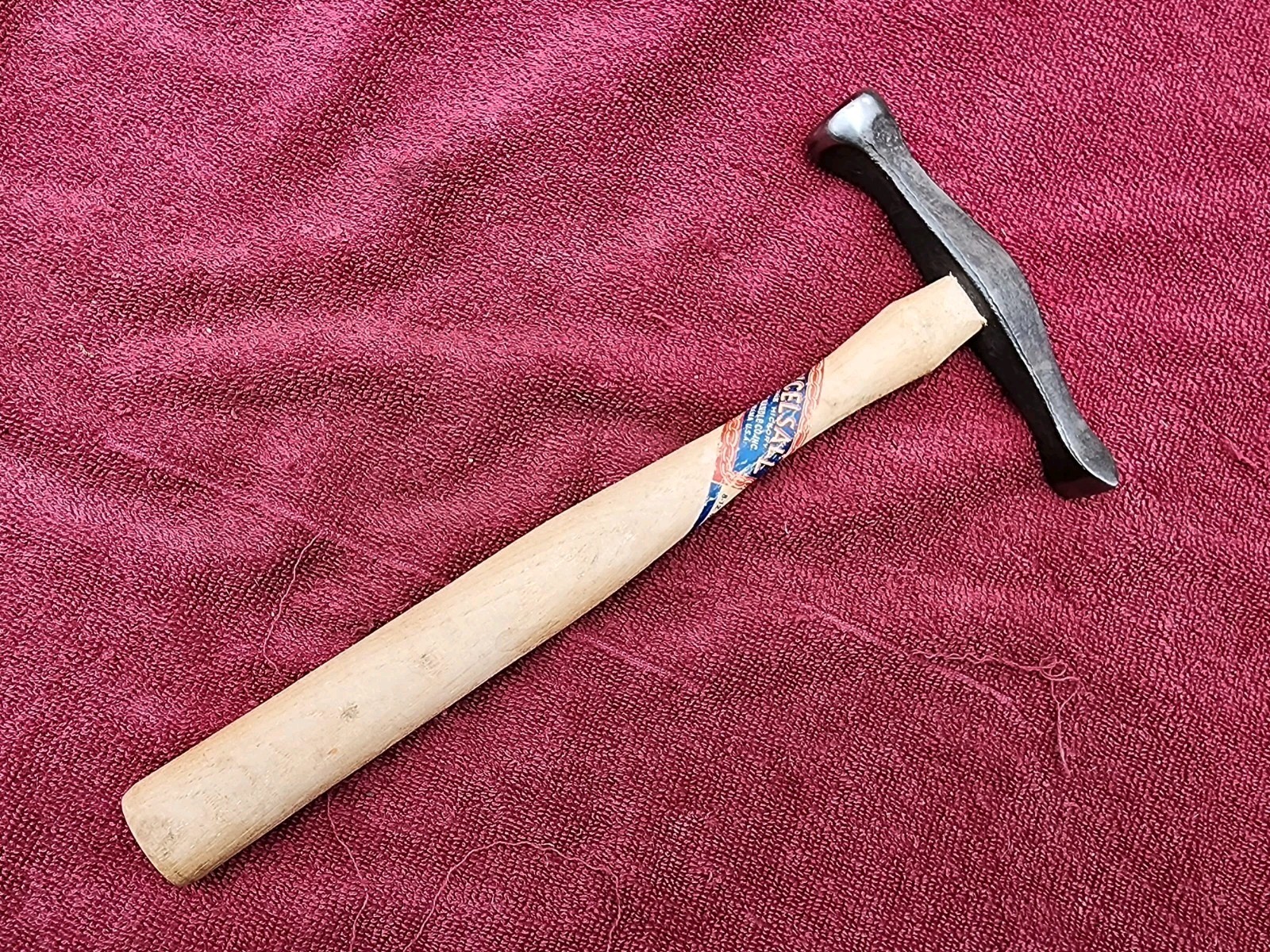 Vintage Silversmith's Hammer, 10.6 oz Total Weight.