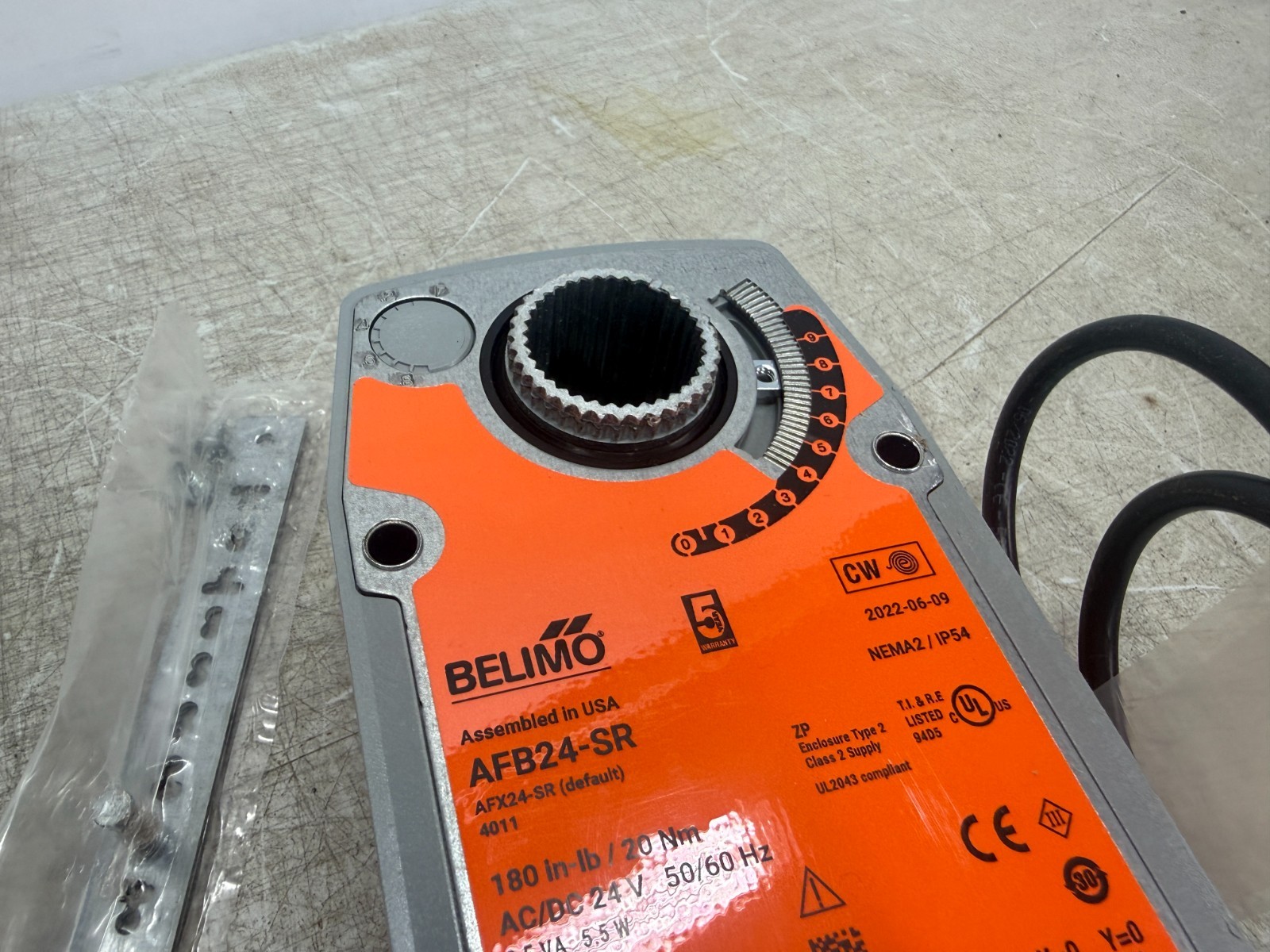 BELIMO AFB24-SR Spring Return Damper Fail-Safe Actuator 24Vac/dc 180in-lb NEW