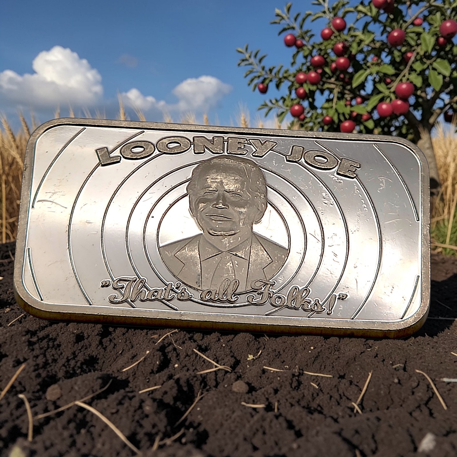 United Metal Stackers - “Looney Joe” - 1 oz .999 Fine Proof Silver Bar - Rare!