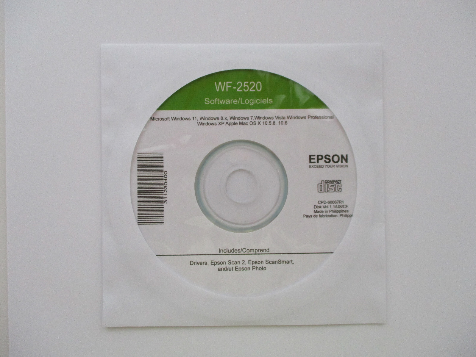 Setup SOFTWARE for EPSON WorkForce WF 2520 Printer Software