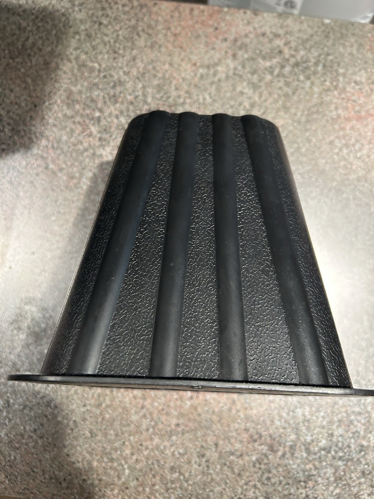 Black Plastic Bed Risers 4-Pack 6 Tall x 6.5 Wide Heavy Duty Furniture Risers
