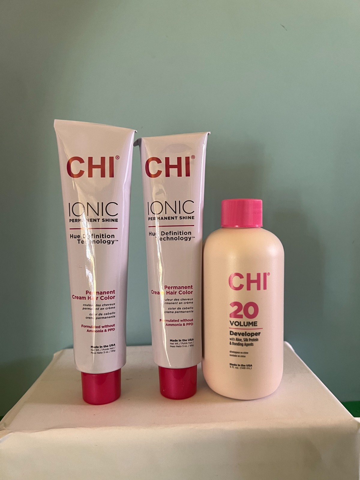 Chi Ionic Permanent Shine Ammonia-Free Cream Hair Color (Choose) New Package