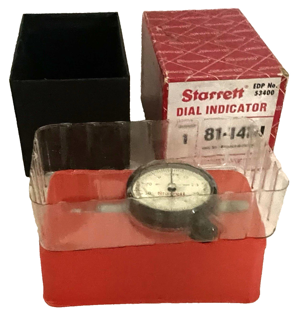 STARRETT No. 81-141J DIAL INDICATOR Range .250 Grad .001 Reading 0-50 w BOX EUC