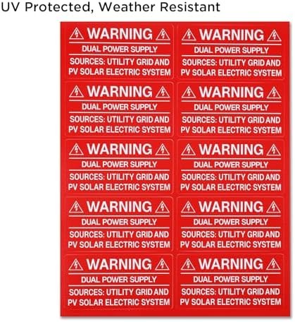 Solar PV System Labels Set
