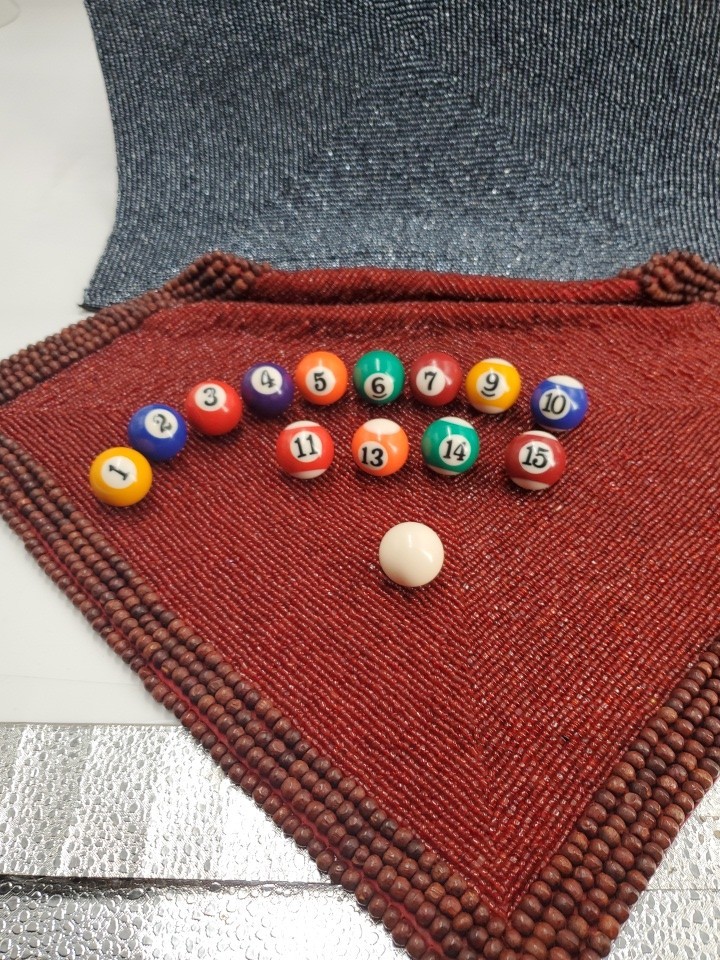 Miniature Pool Balls Set Please Read Description  (C40)