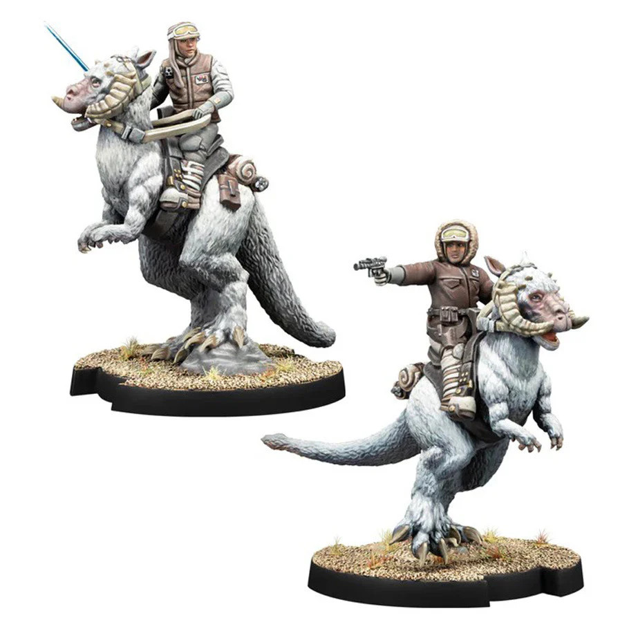 Captain Solo & Commander Skywalker on Tauntauns