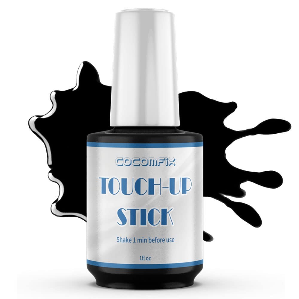 Cocomfix Black Appliance Touch Up Paint  High Gloss Paint Touch Up for Refrig...