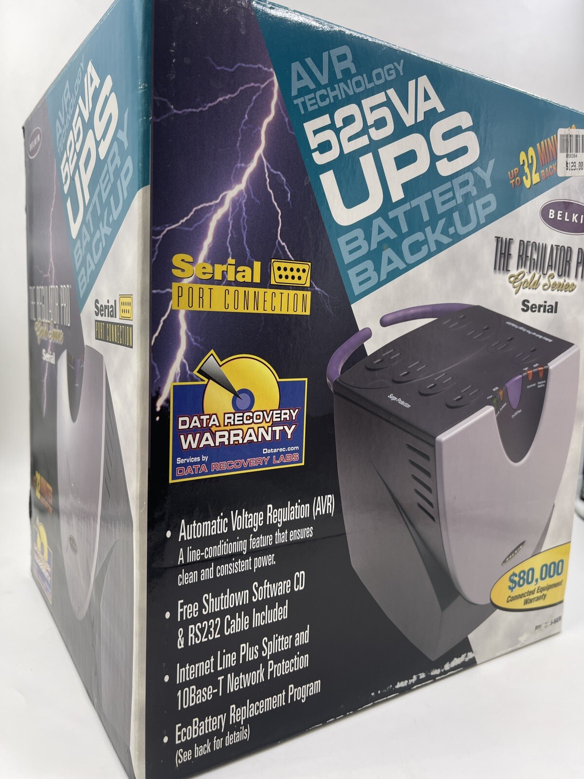 Belkin 525VA Regulator Pro Serial UPS Battery Back Up Power Supply