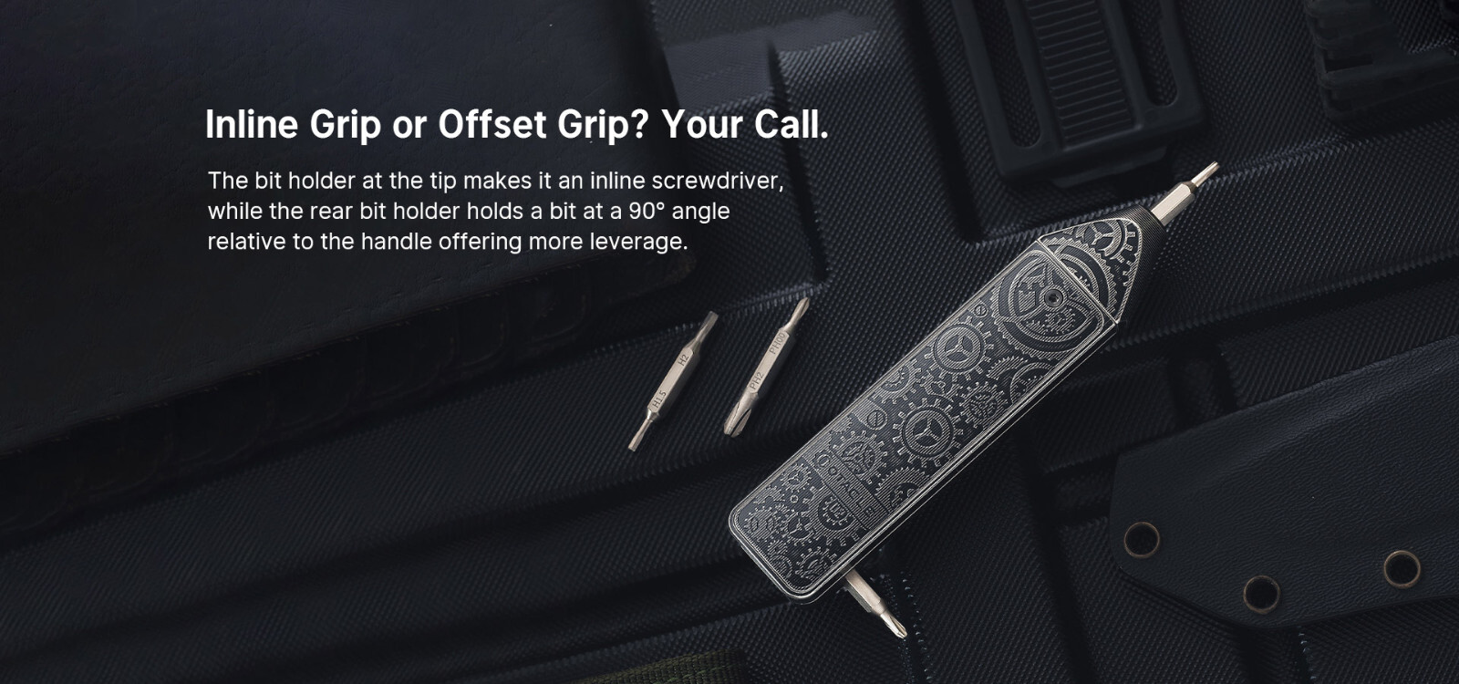 Olight Otacle D2 Ti Gears Multi-Bit Driver w/Fidget Slider & Gear Etching Limite