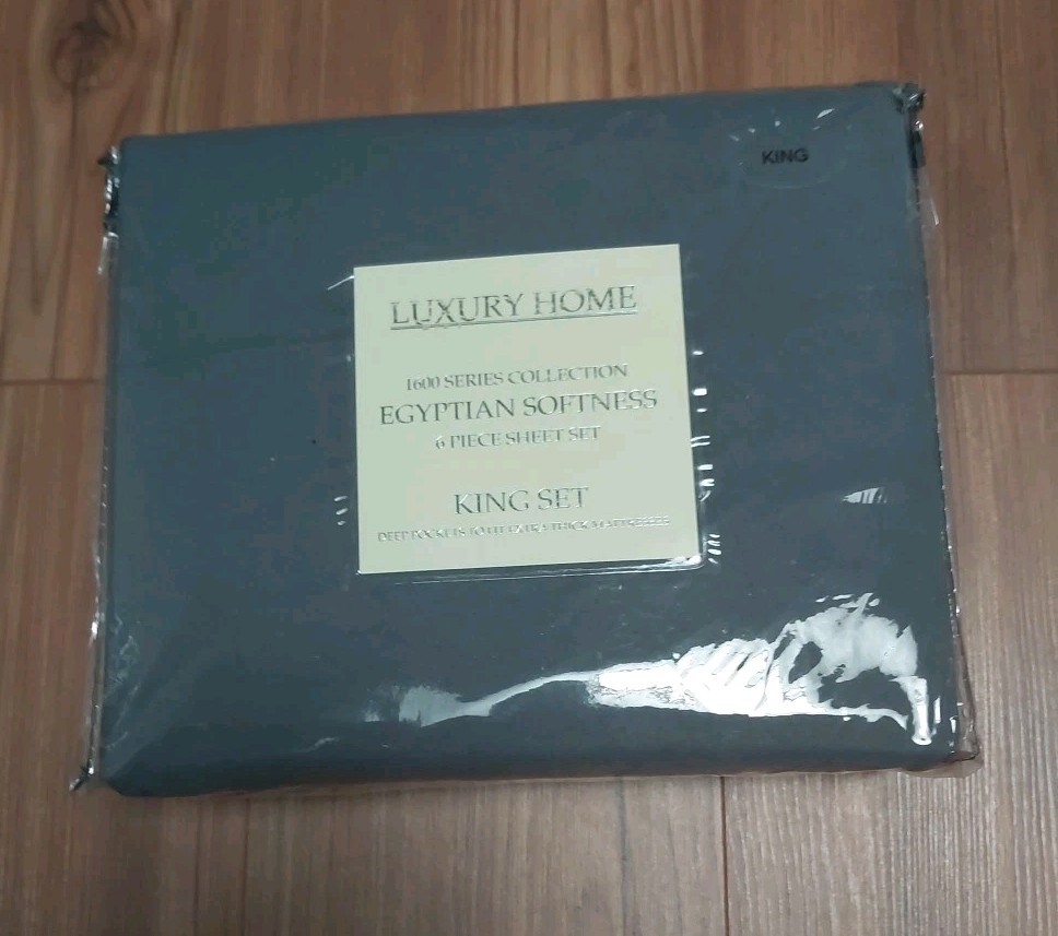 Luxury Home Super-Soft 1600 Series Double-Brushed Bed Sheets Set - 6 Piece