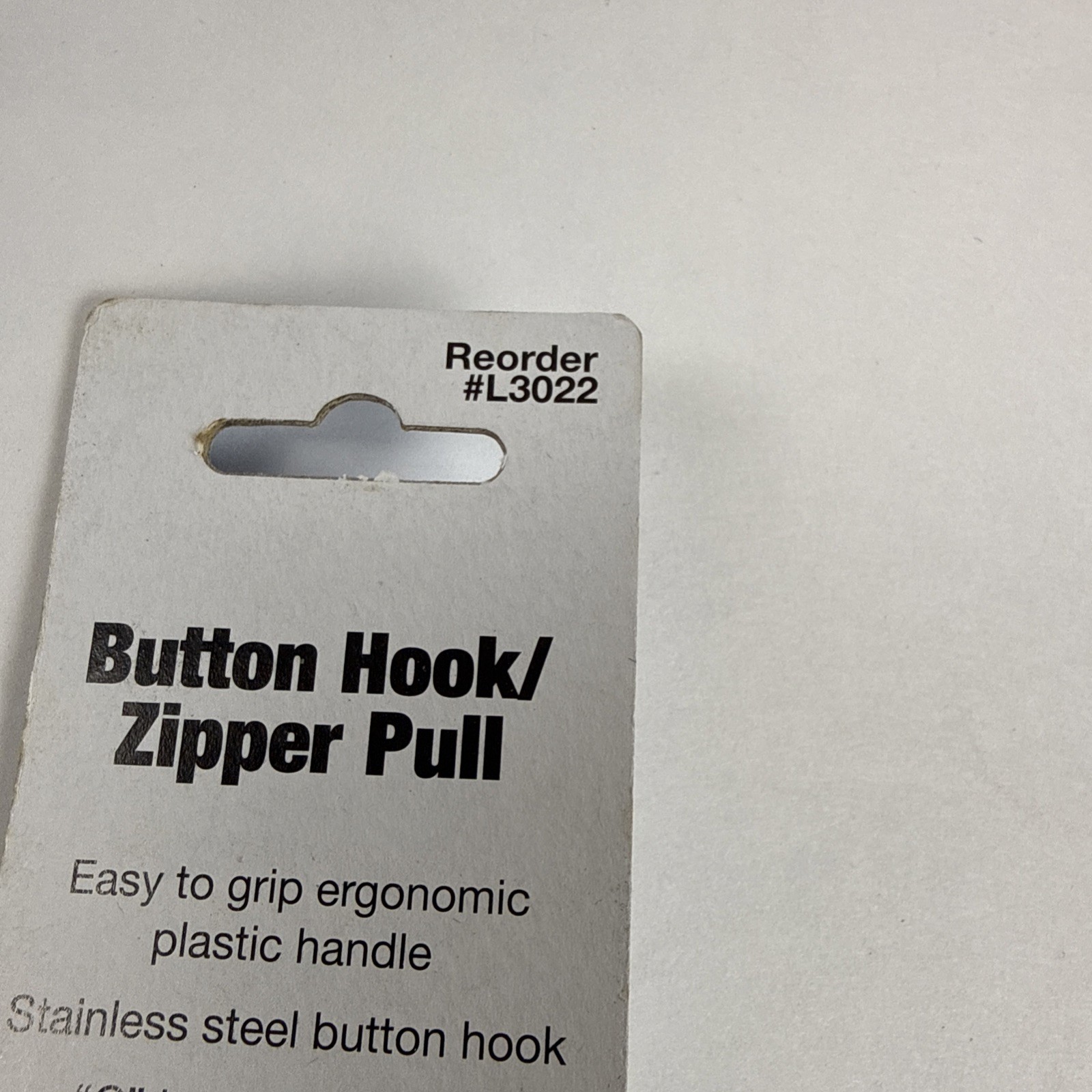 Button Hook Zipper Pull Dressing Aid Essential Medical Supply Handle L3022