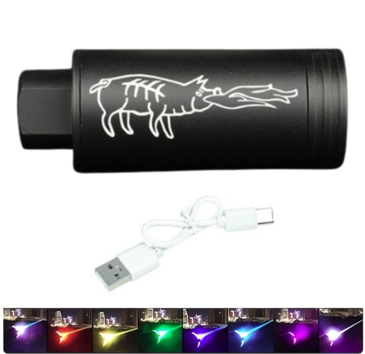 14mm CCW Compact Airsoft/gel Blaster Multi Color Barrel Flash Unit Attachment