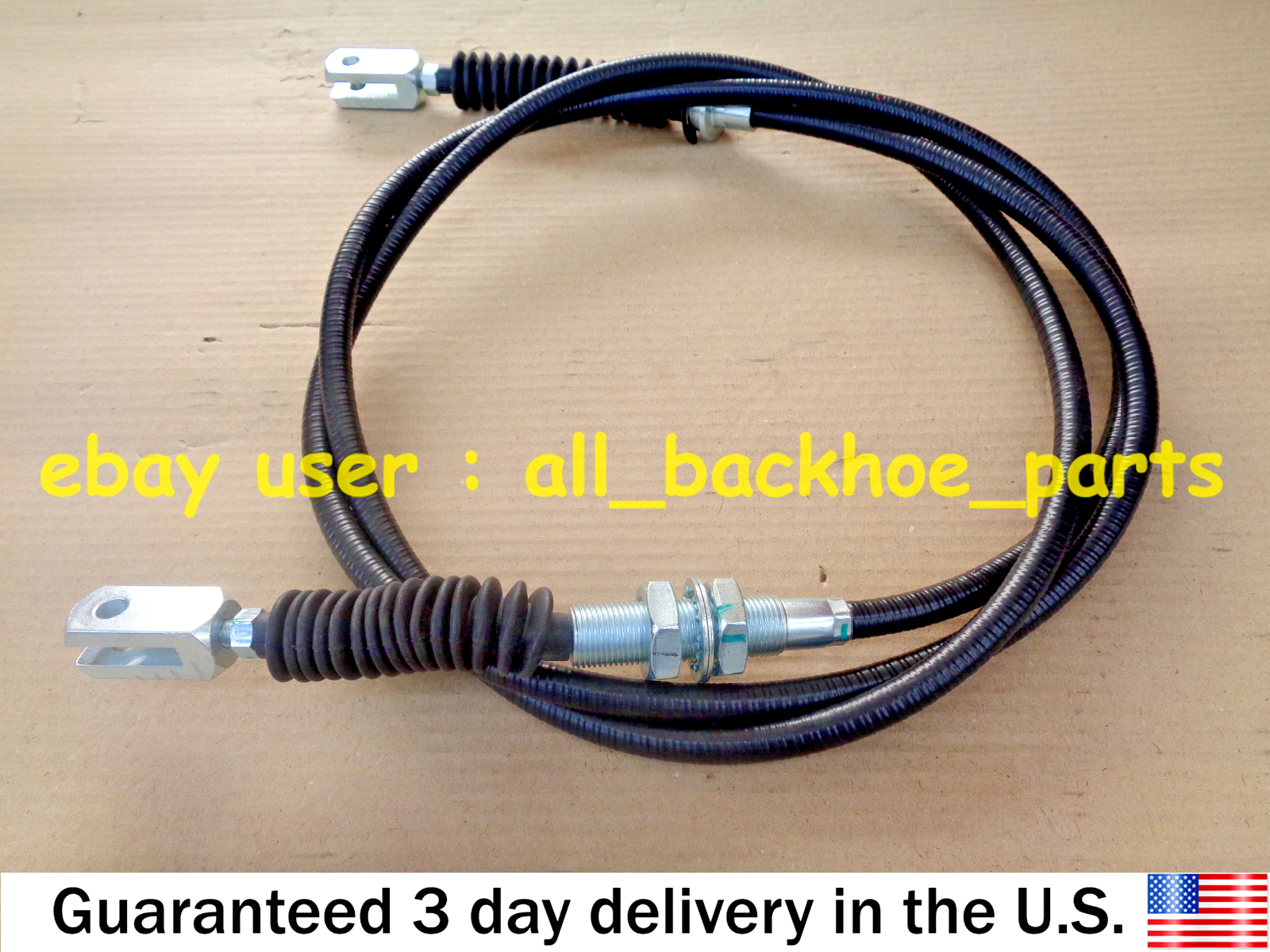 JCB BACKHOE TELEHANDLER - HAND BRAKE CABLE (PART NO. 910/60074)