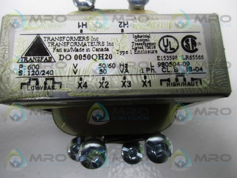 TRANSFAB DO-0050QH20 TRANSFORMER NSMP