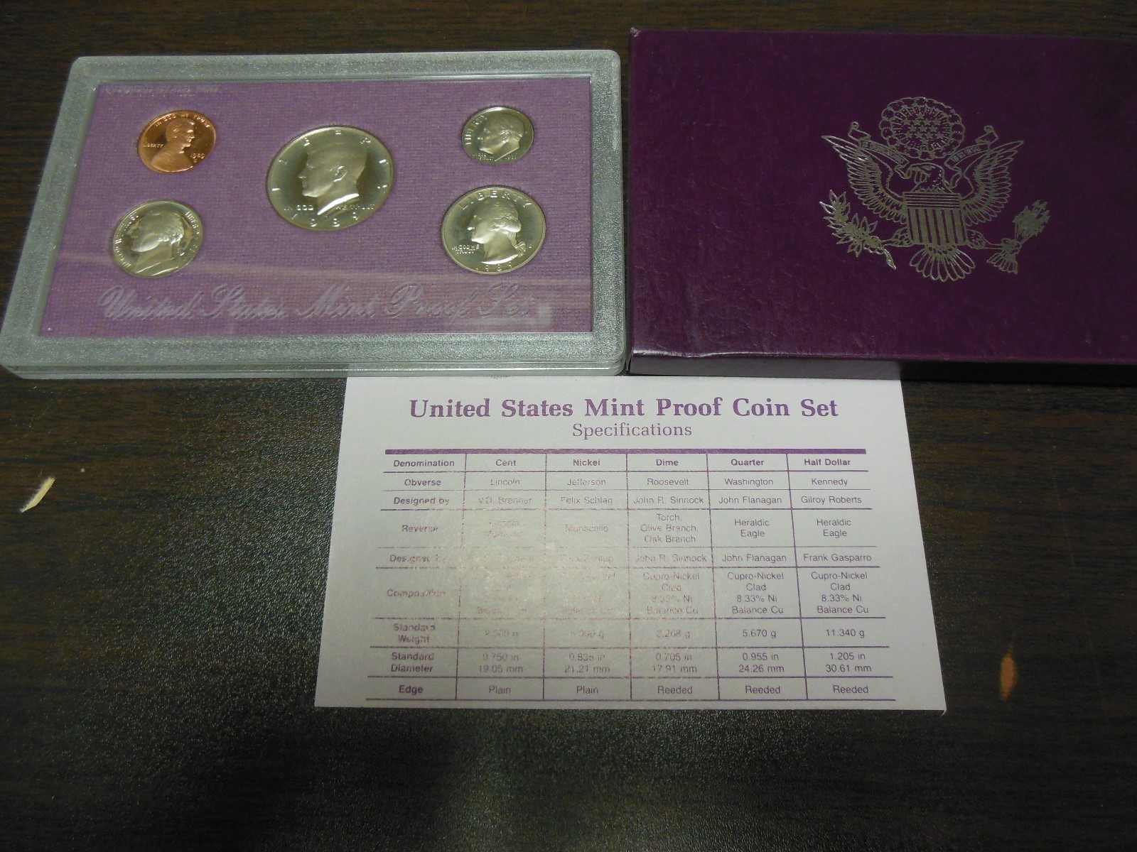 1989-S US MINT PROOF SET ALL ORIGINAL PACKAGING PRISTINE CONDITION