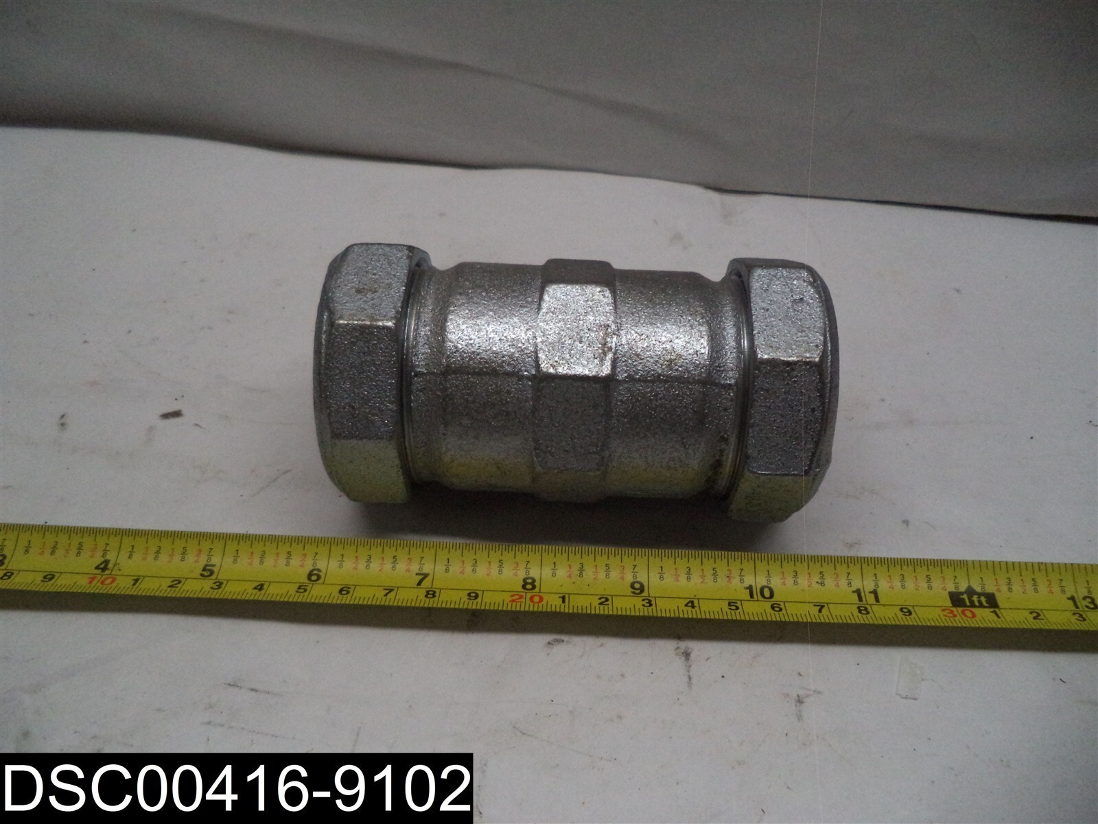 QTY=14: C11124 Jones Stephens Malleable Iron Compress Coupling 4-1/8" X 1-1/4