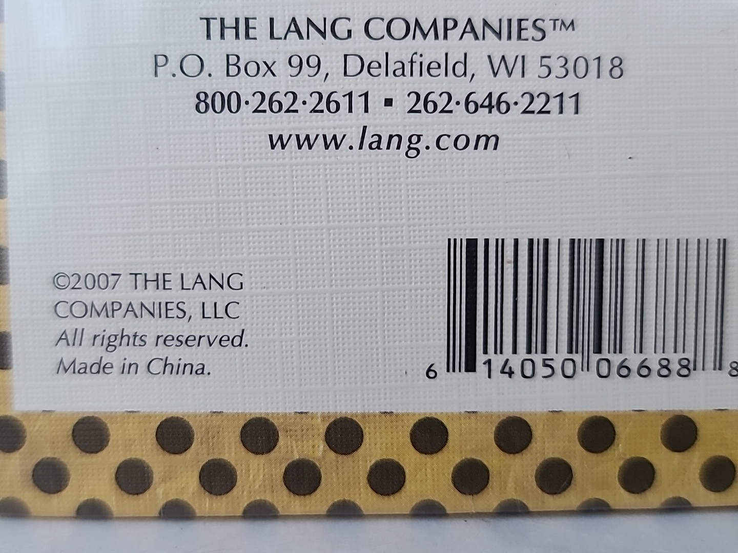 Lang Press Daisy Note Pad With Tray 50 Sheets 2007