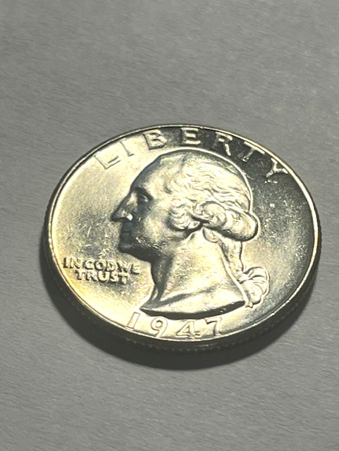 1947-P Washington Quarter/Silver/Unc+ #2253