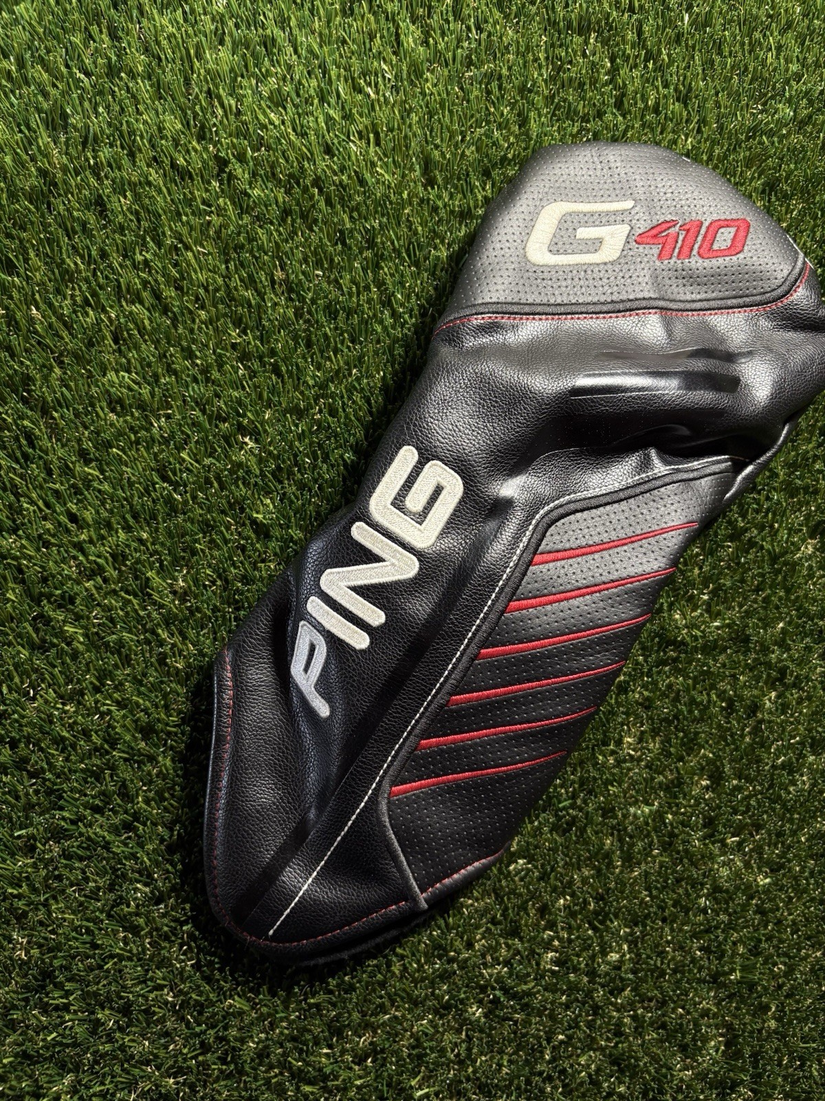 Ping G410 Driver Headcover Head Cover Black Red GOOD CONDITION