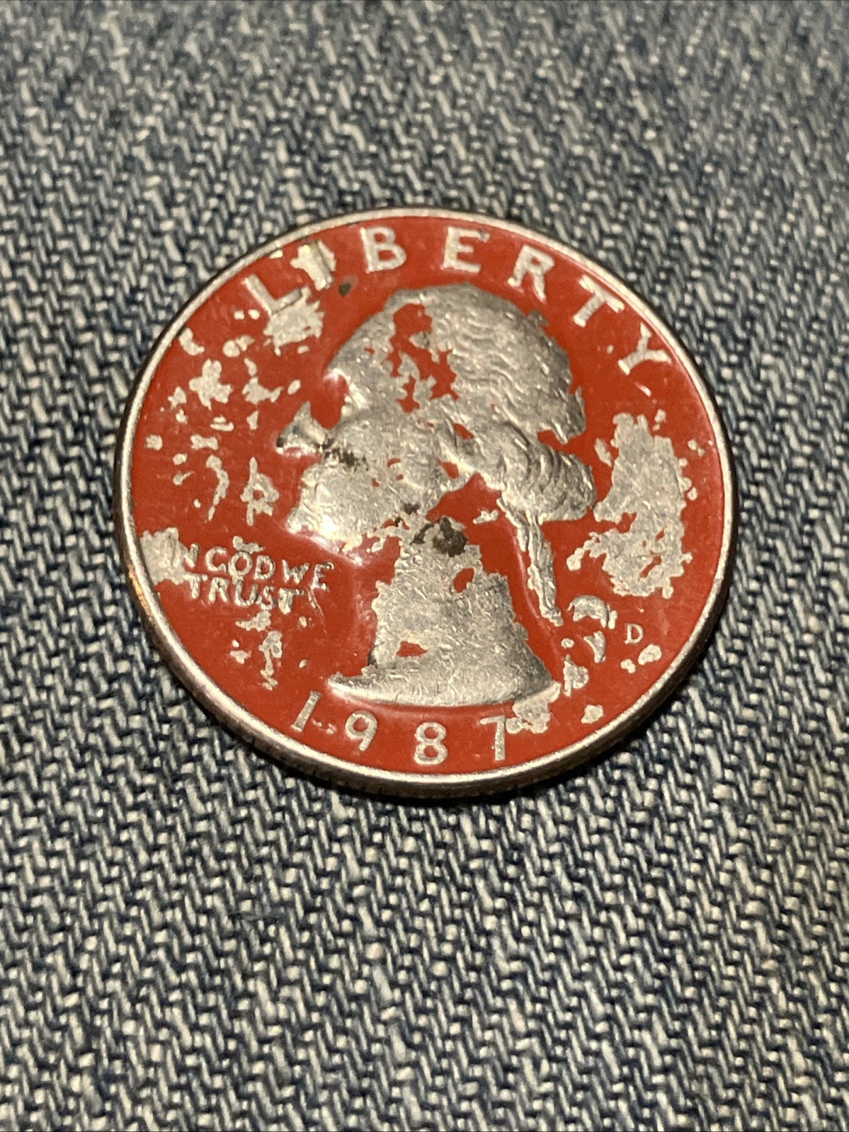 Red 1987 Quarter