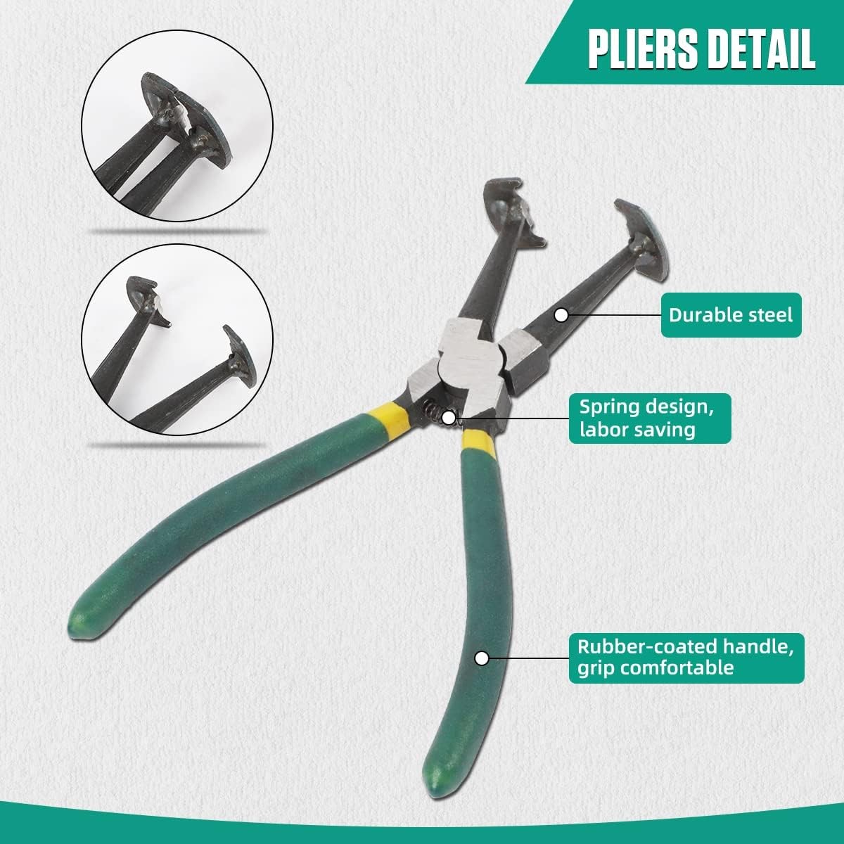 Piston Ring Compressor Tool With Pliers And 14 Rings (2.4" - 5.7"),