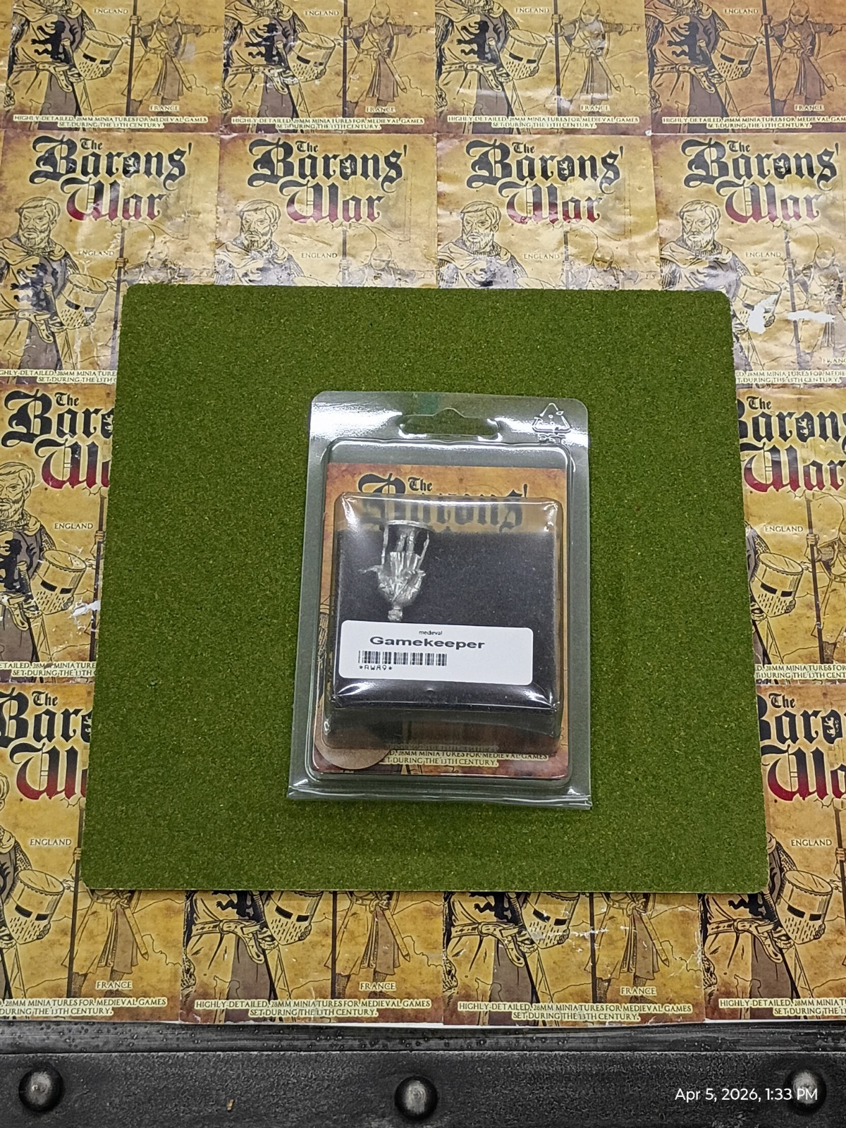 Footsore Minatures Barons War Gamekeeper