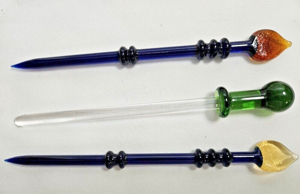 3 Pack-5.5" Glass Poker Perfume Dabber Tools