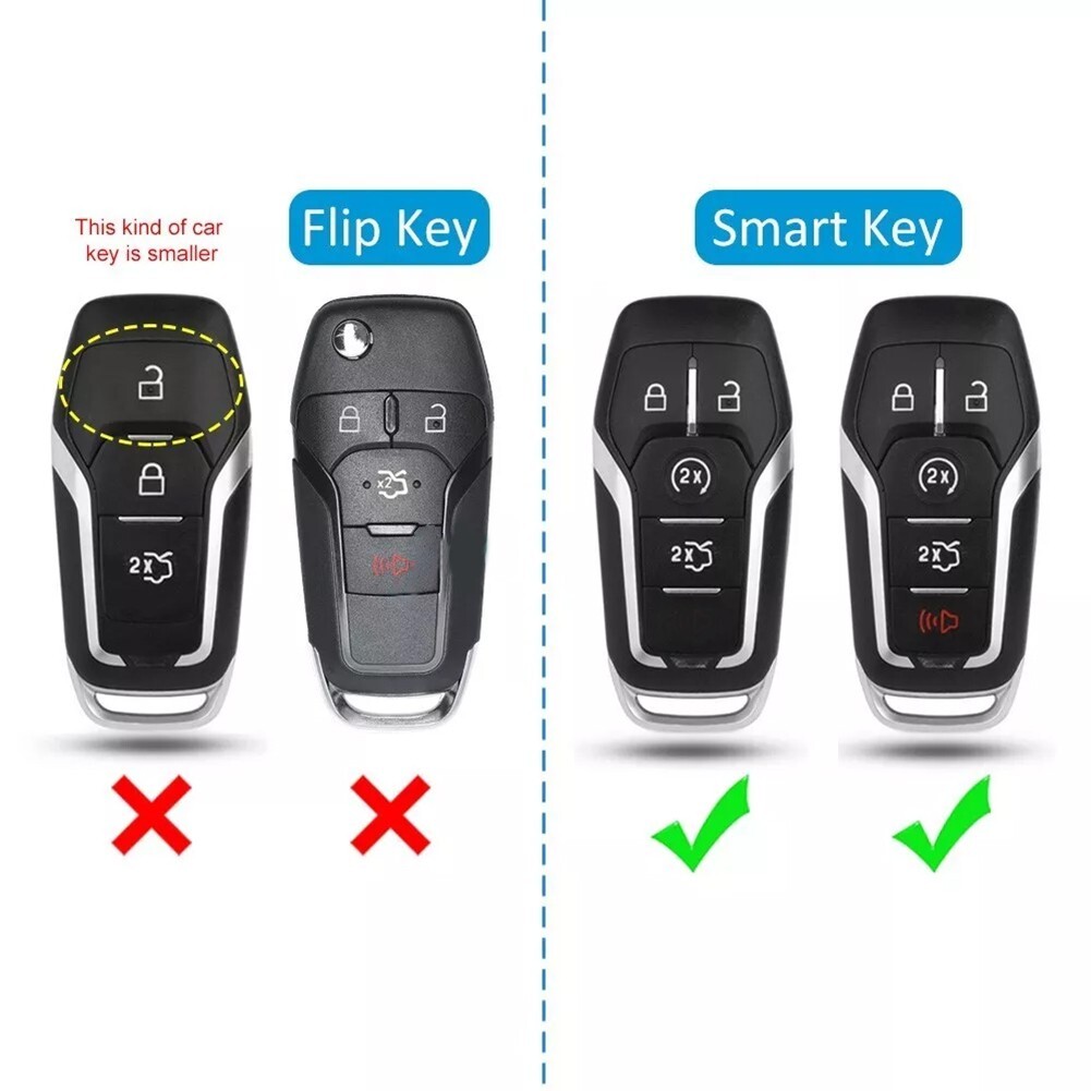Transparent Clear Key Cover Case Holder For Ford For Mustang For Edge Part