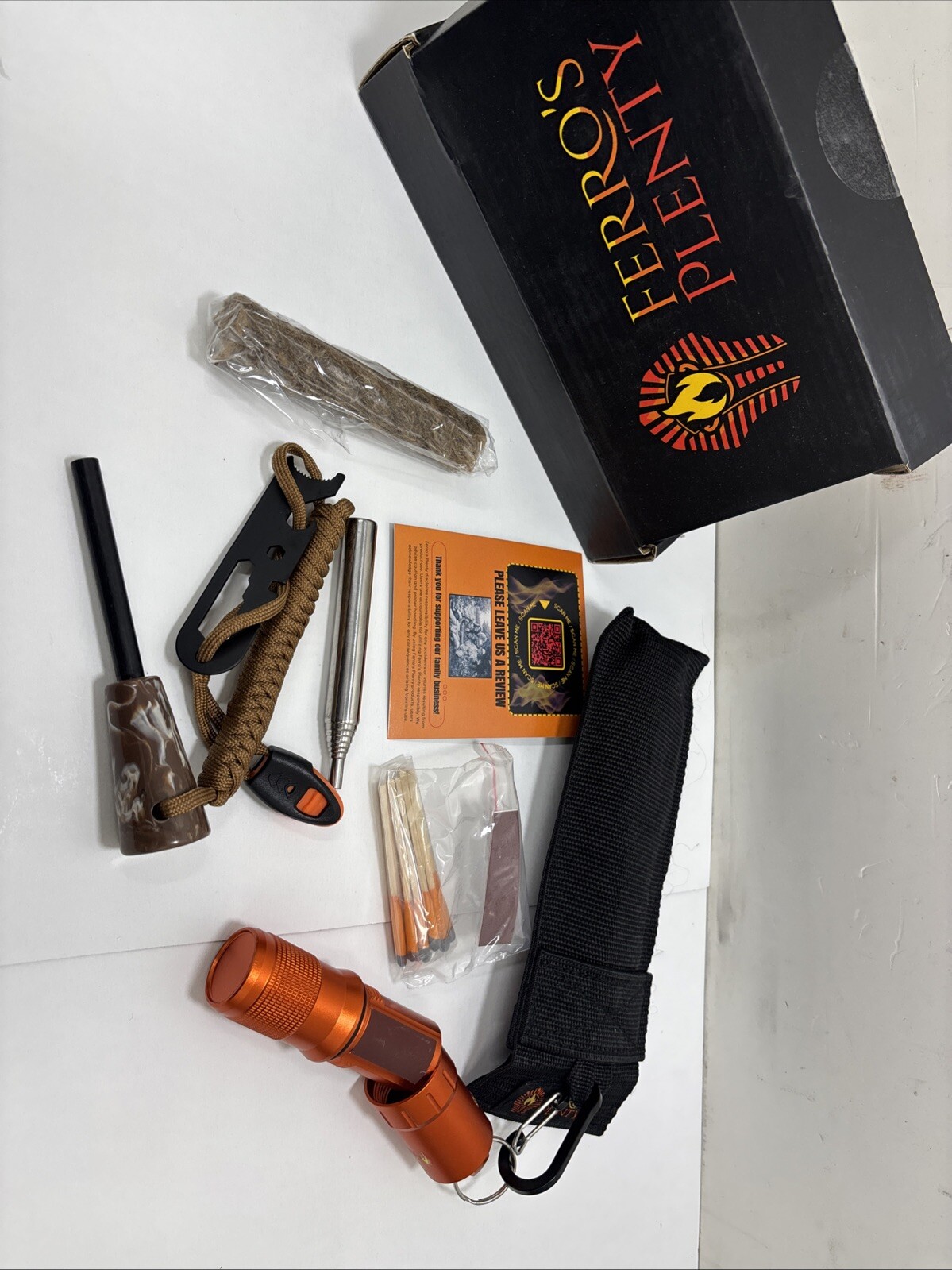 Ferro Rod Fire Starter| Kit .Waterproof Matches