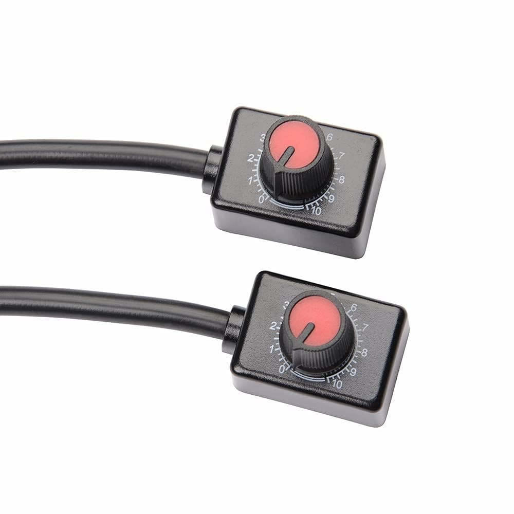 2Pack DC0/1-10V Knob LED Dimmer Mini Controller Rotary Switch Low Voltage Pas...