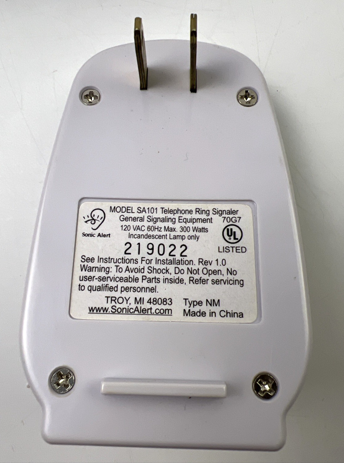 Sonic Alert DB200 Wireless Doorbell Signaler Transmitter