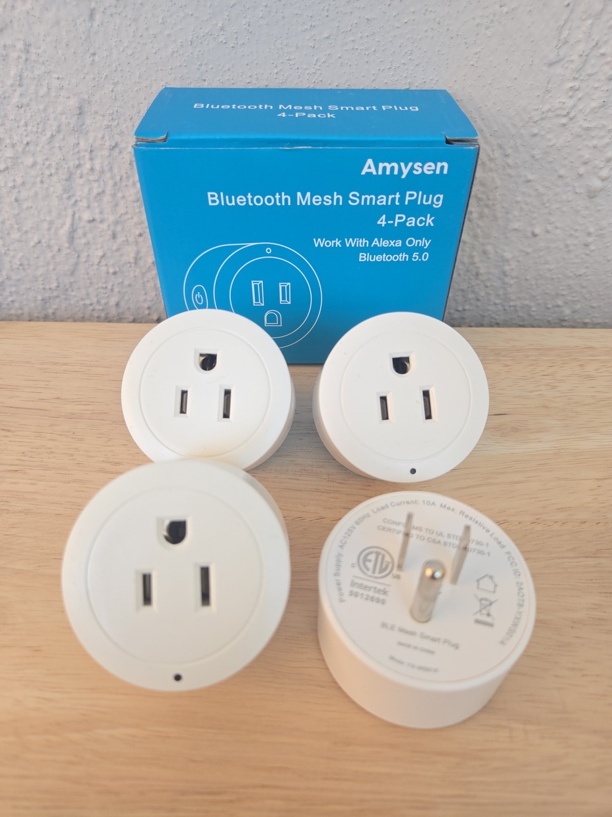 Bluetooth Mesh Smart Plug 4 Pack YX-WS01 Alexa Only White