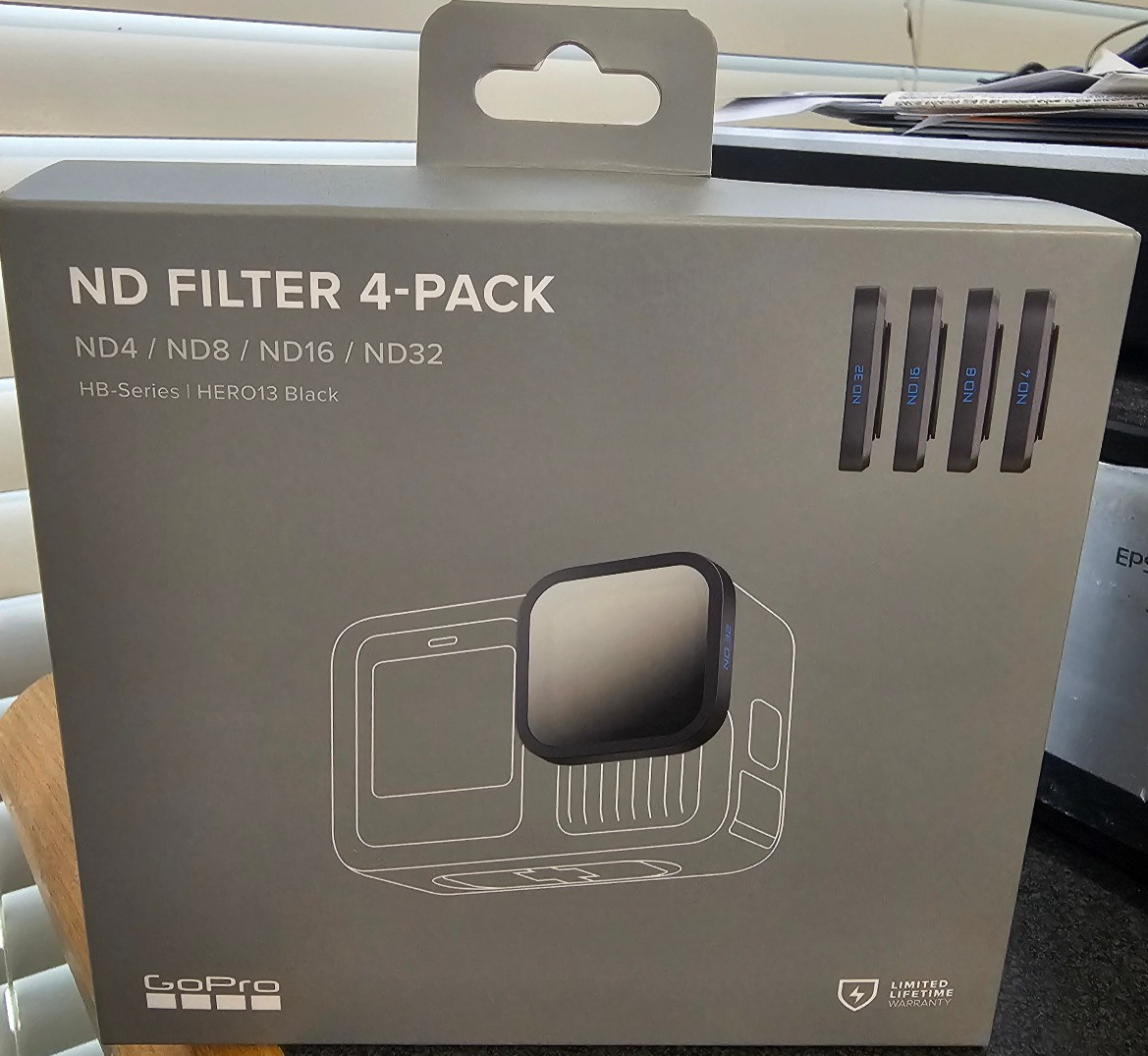 NEW GoPro ND Filter 4-Pack for HERO13 Official GoPro Lens - AENDF-001