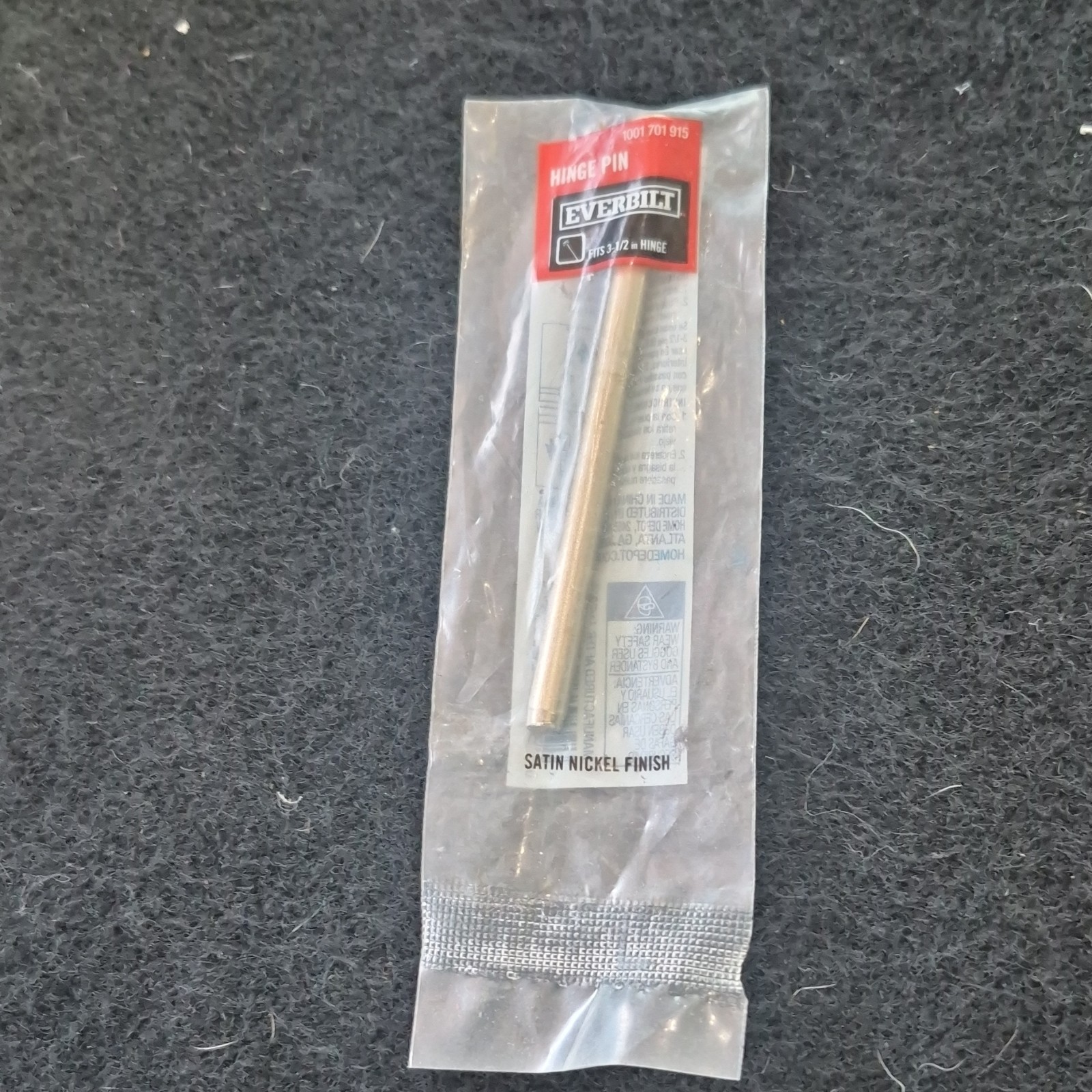 Everbilt 3.5 in Metal Hinge Pin Satin Nickel Finish 1001 701 915