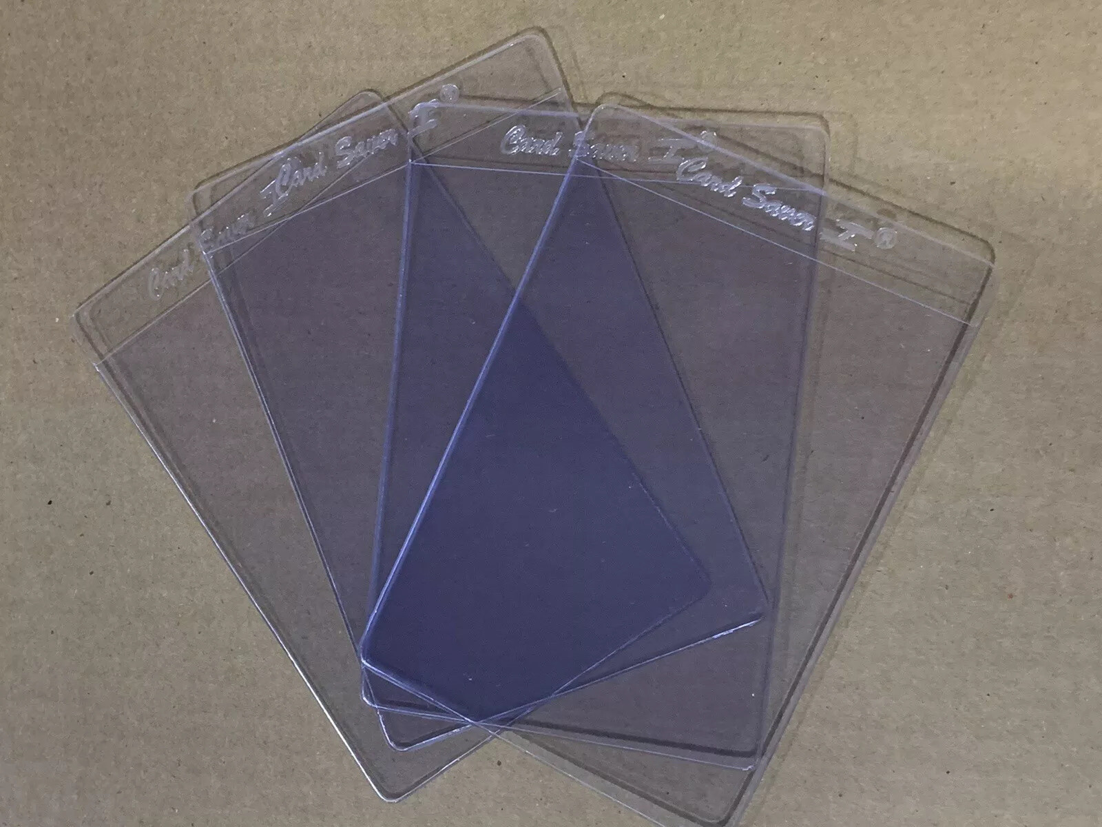 4 X Plastic Cardboard Gold CARD SAVER I 1 PSA/BGS Grading Submission Pokemon