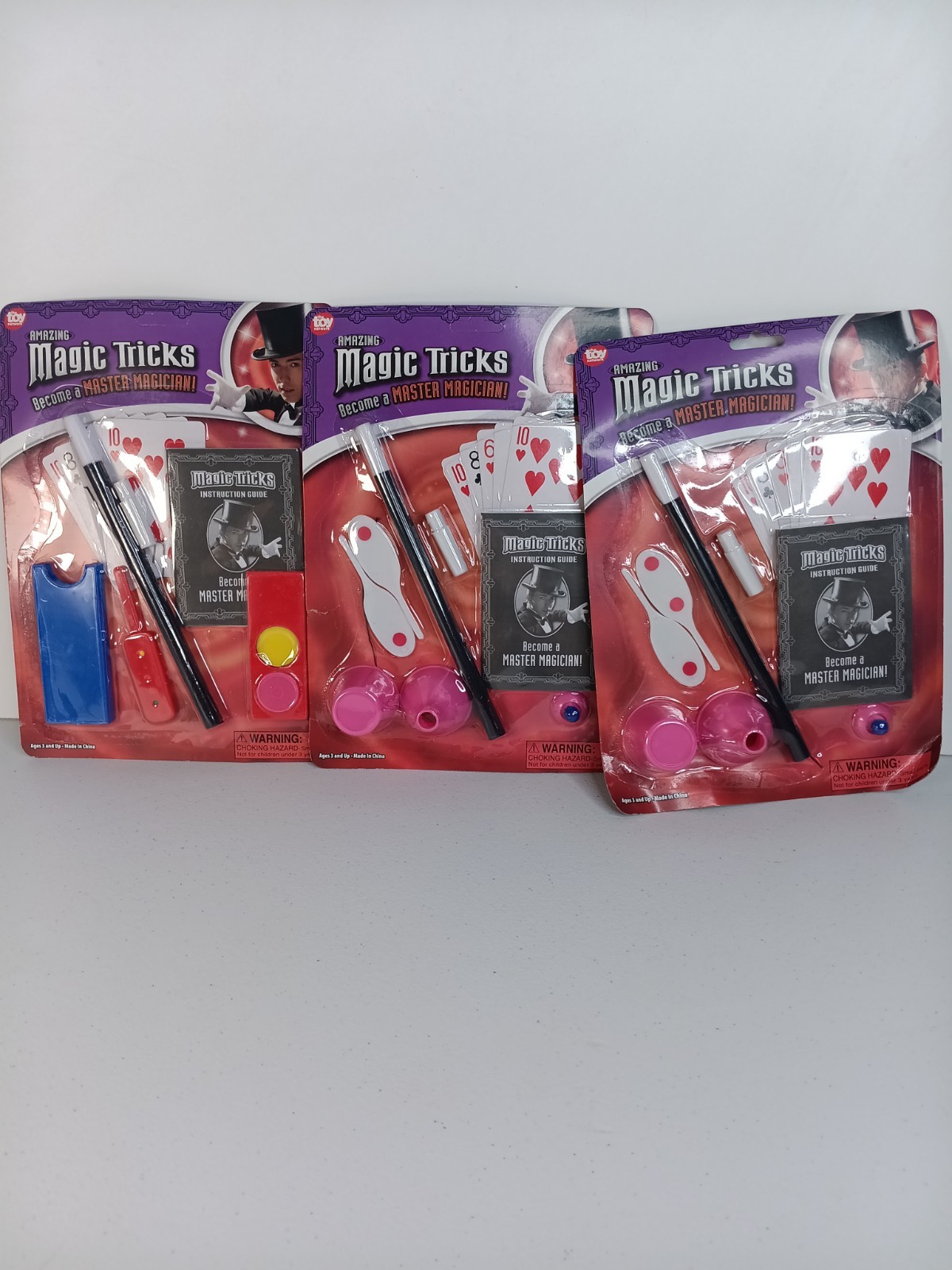 Magic Tricks Cards Wand Cup And Ball Set Of 3 Free Ship