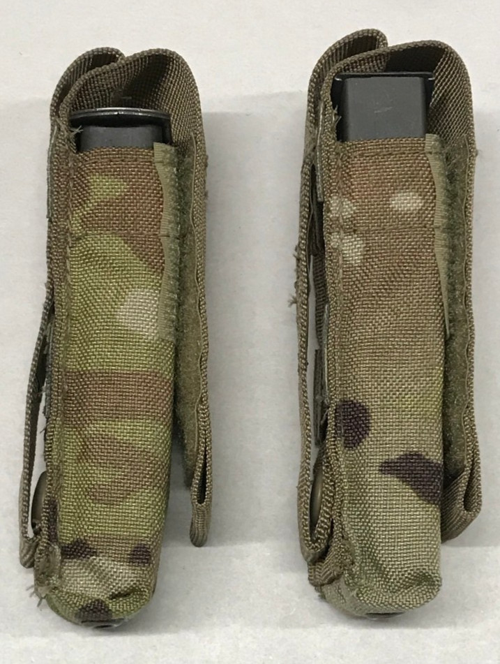 MULTICAM MOLLE II Single 9mm Magazine Pouch USGI NOS 2 Each