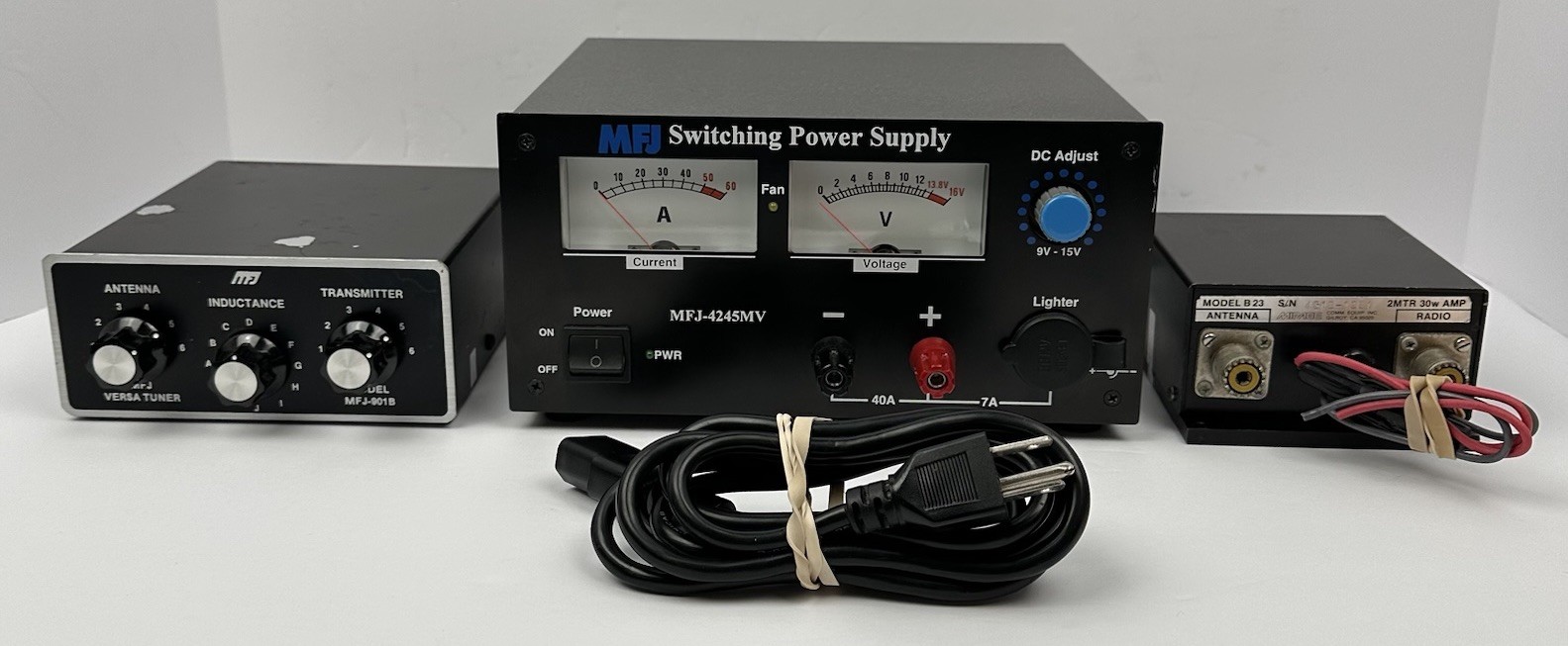 MFJ-4245MV Power Supply Mirage B23 2M 30W Amp MFJ-901B Versa Tuner PARTS/REPAIR