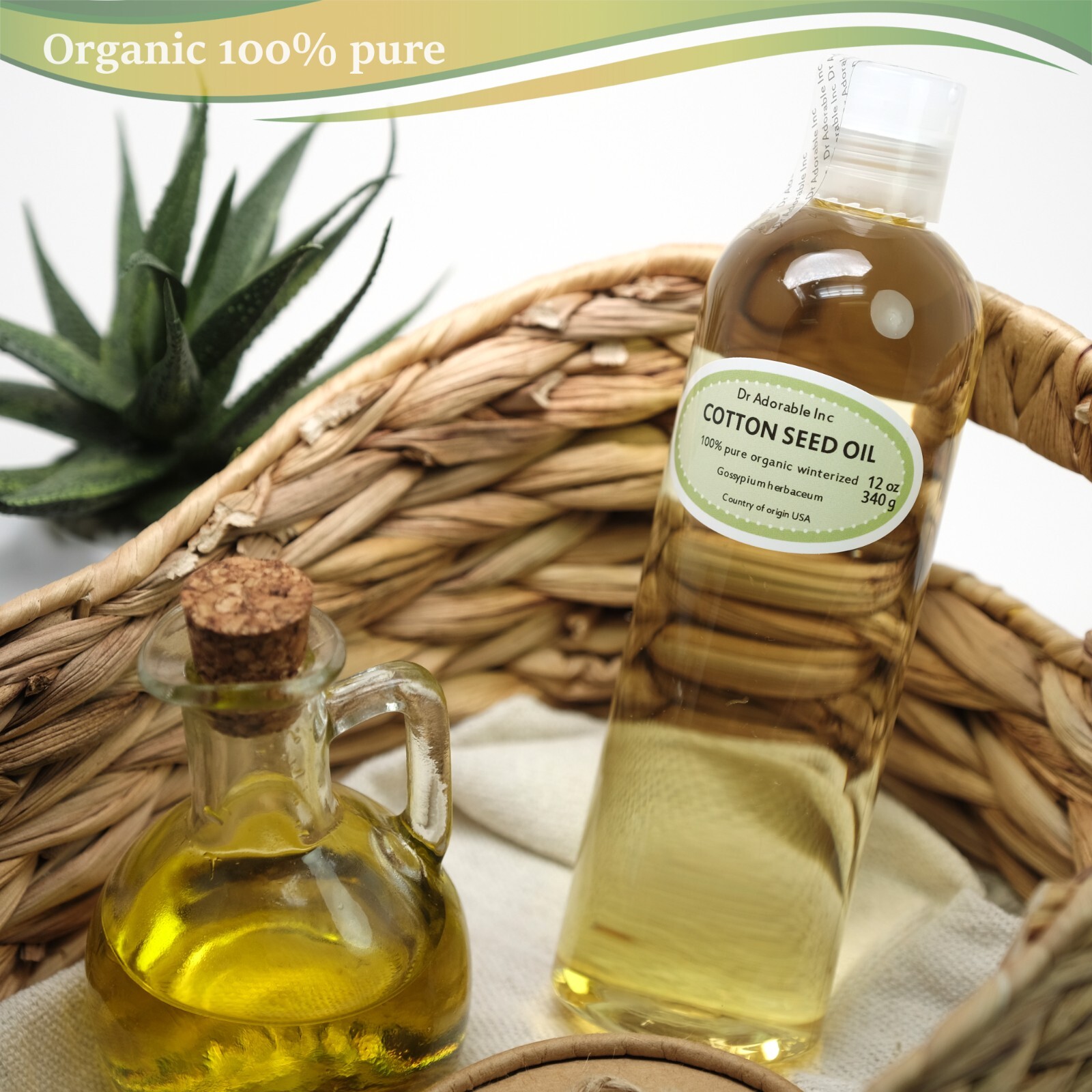 12 OZ COTTONSEED OIL ORGANIC WINTERIZED SOAP COOKING