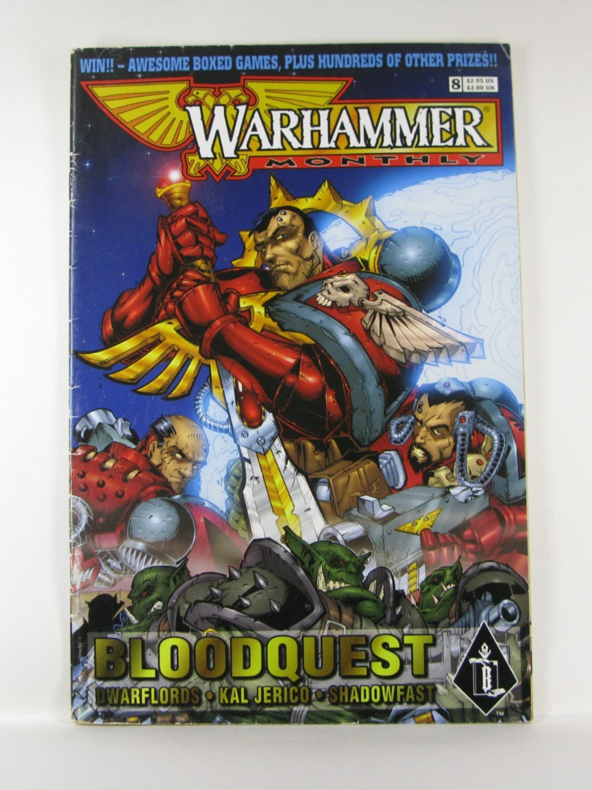 Warhammer Monthly 8 1998 40K Fantasy Graphic Novel Dwarf Lords  Bloodquest GW