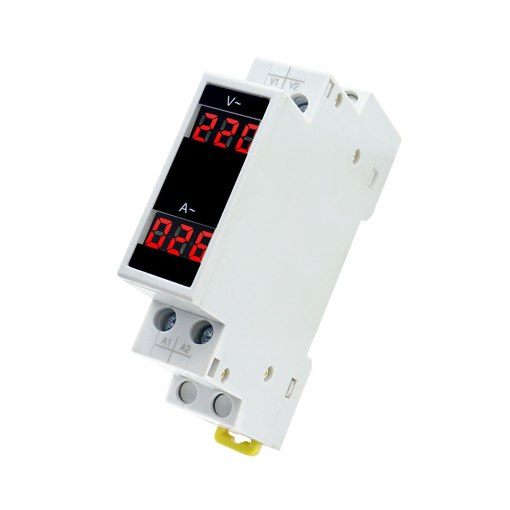 AC 80-500V 100A DIN Rail Ammeter Voltmeter Digital Display Voltage Current Meter