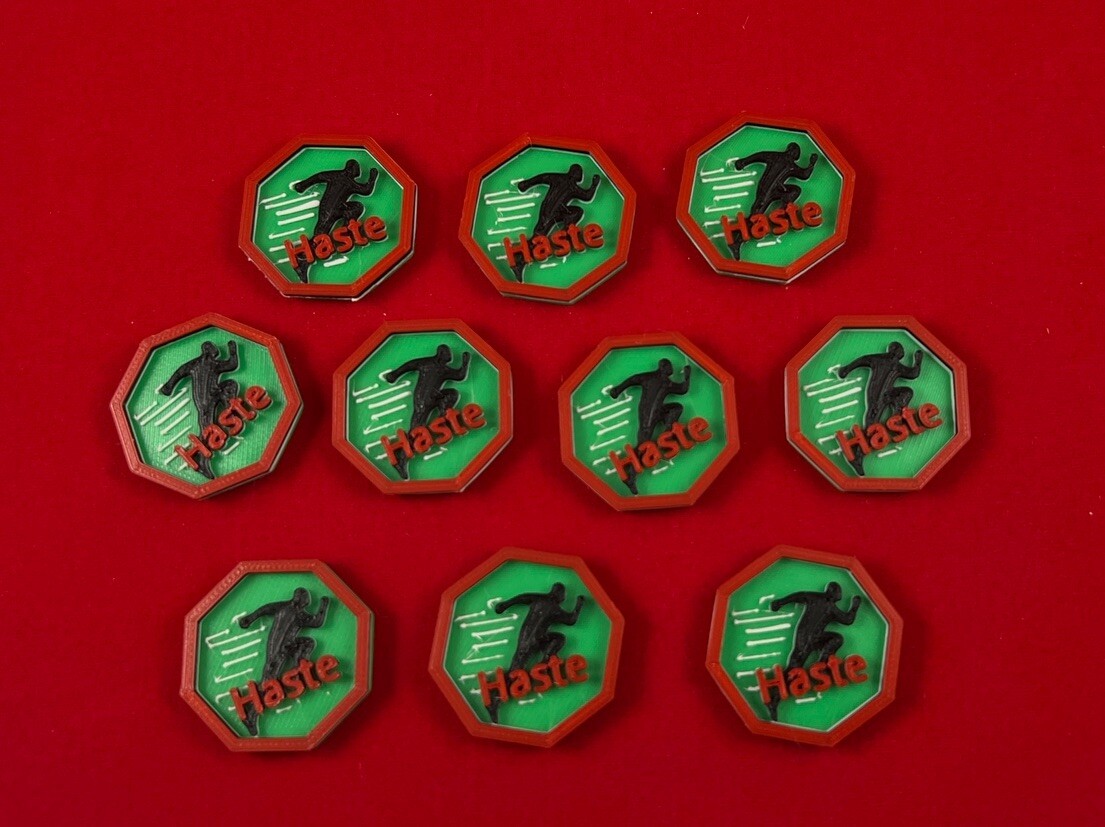Haste Counters (10) - Compatible with Universal Counters Set for Magic