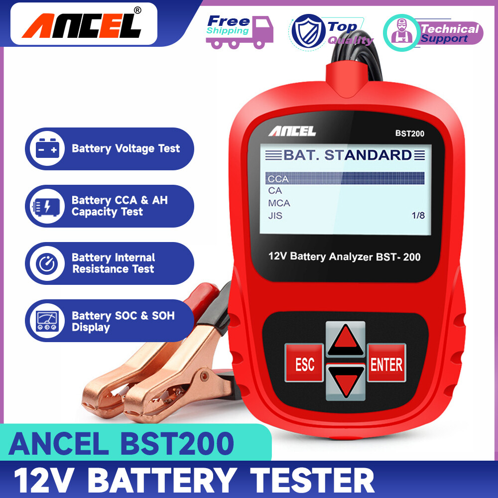 ANCEL BST200 12V Auto Load Battery Tester AGM GEL Battery Analyzer 1100CCA