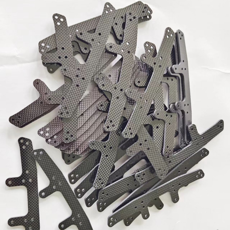 Carbon Fiber Sheet Plate Panel Custom CNC Cut Process Carve FPV Drone Arm Frame